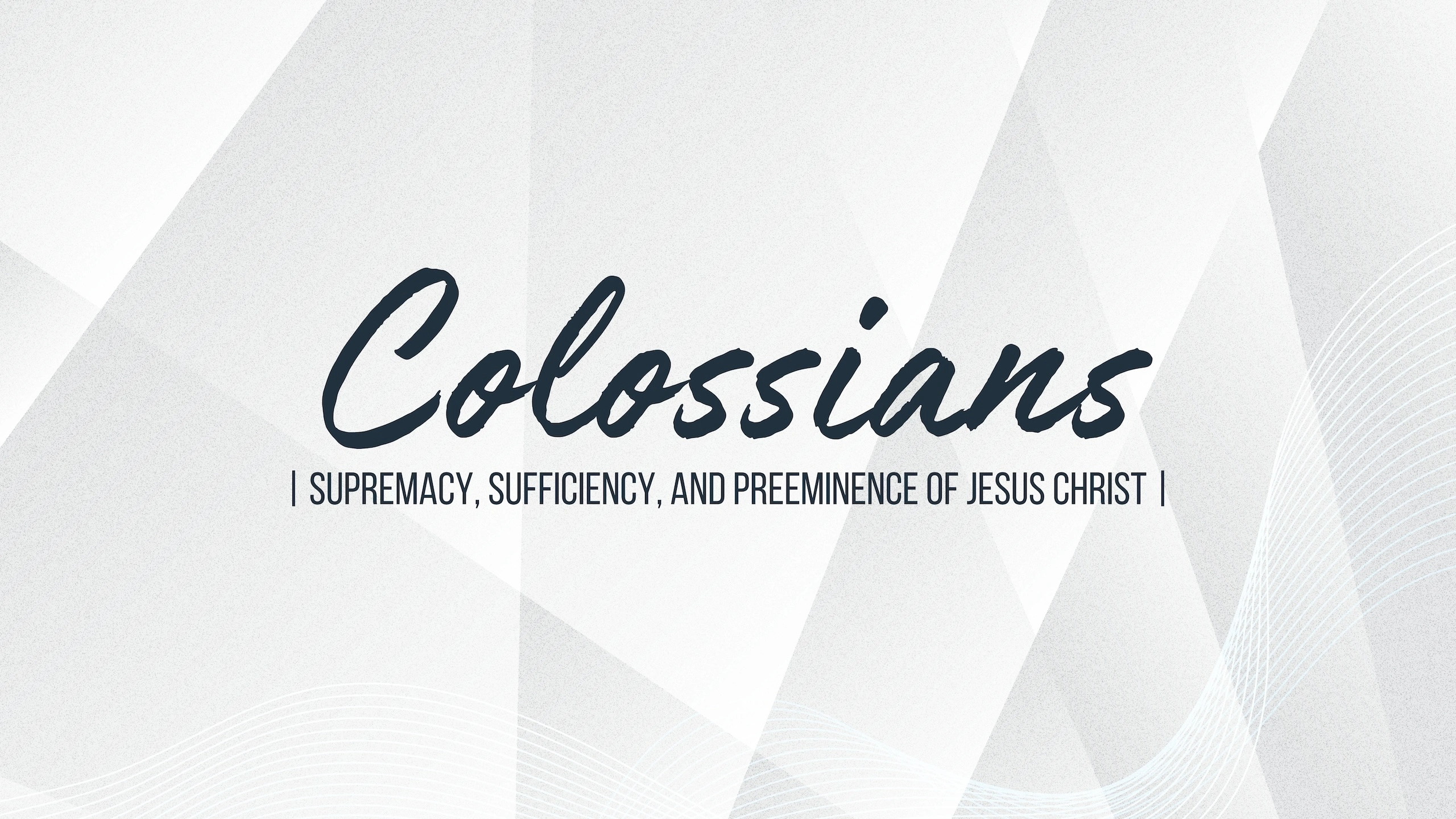 Colossians series artwork